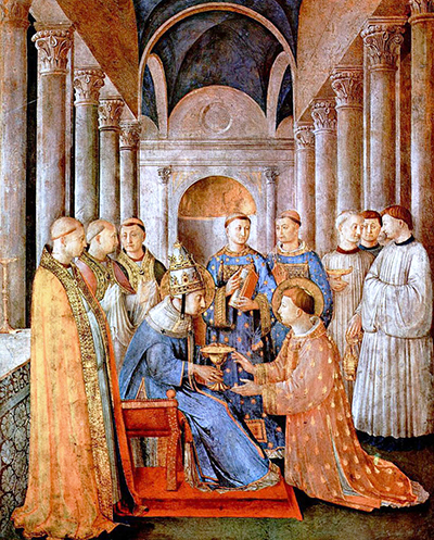 Ordination of Saint Lawrence Fra Angelico